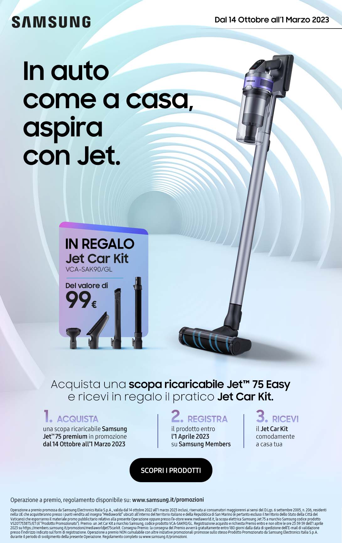 Promozione Piccoli elettrodomestici: Samsung Jet 75 Promo