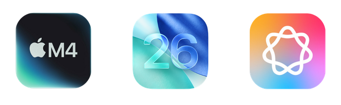 Icone M4, iOS 26 e AI