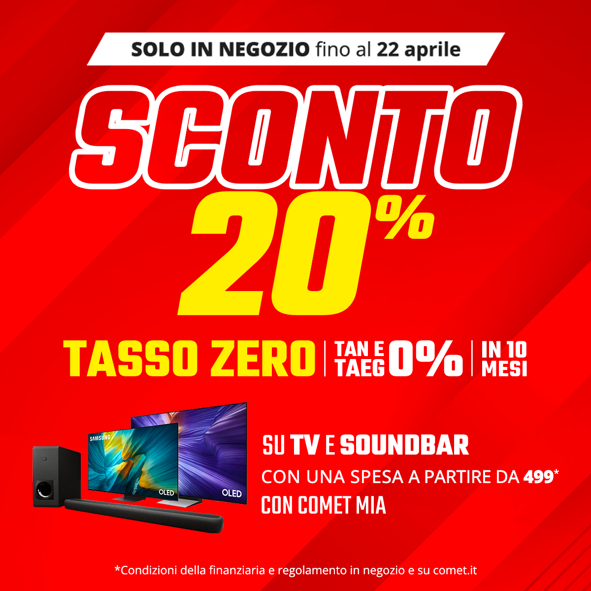 Sconto 20% tv e soundbar