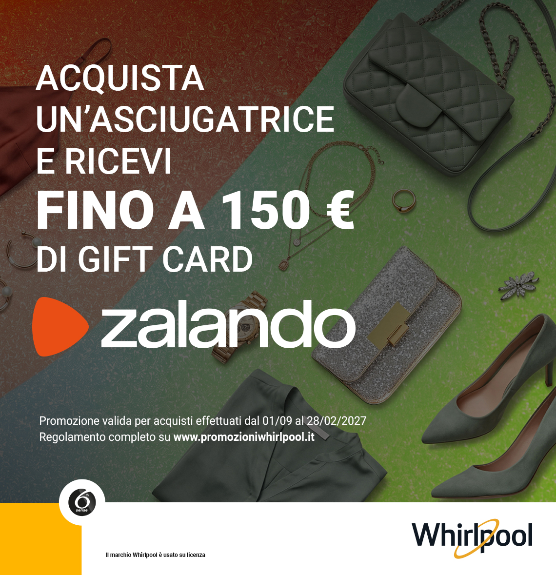 Asciugatrici Whirlpool: ricevi fino a 150€ di Zalando