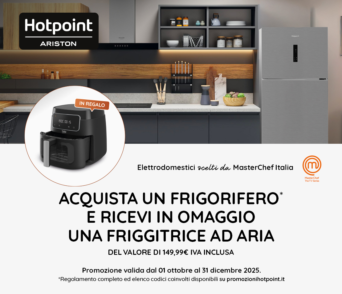 Hotpoint Frigoriferi: ricevi una friggitrice in omaggio