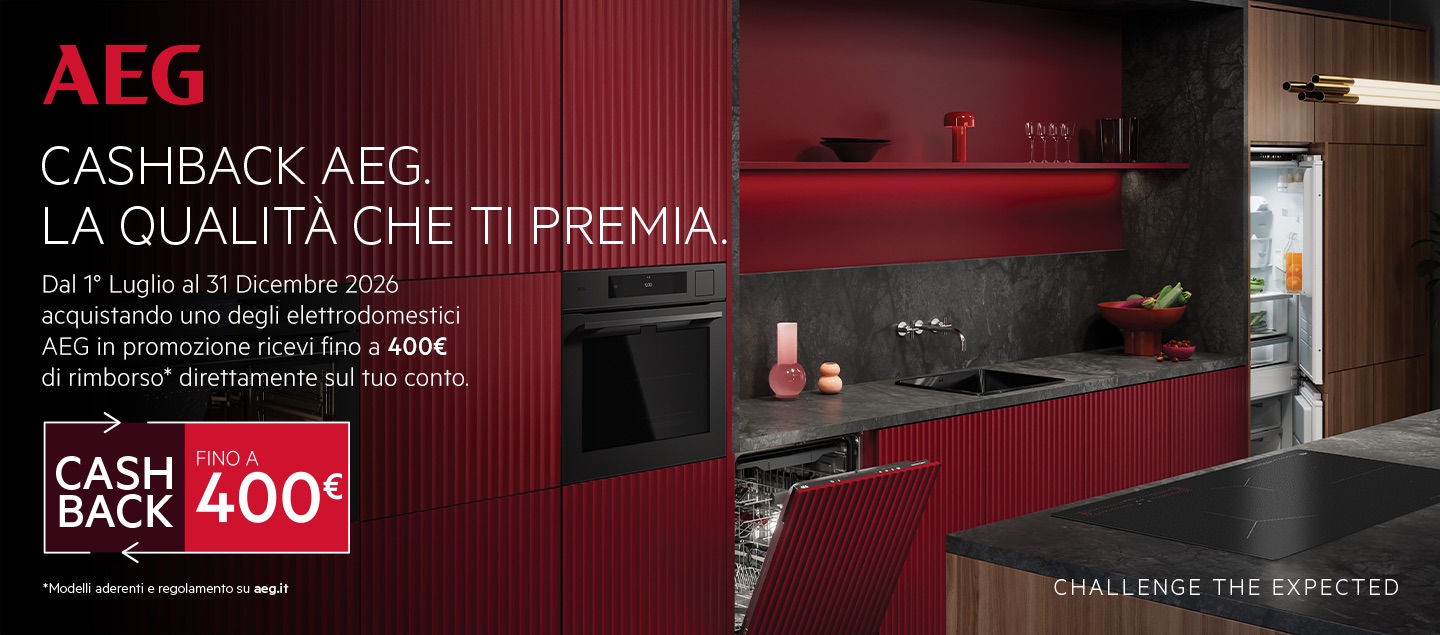 AEG Built-in: fino a 400€ di rimborso