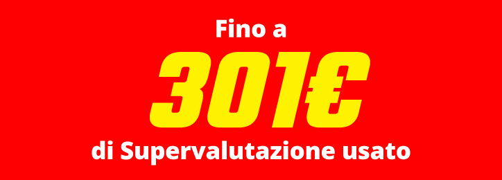 Supervalutazione usato fino a 301€