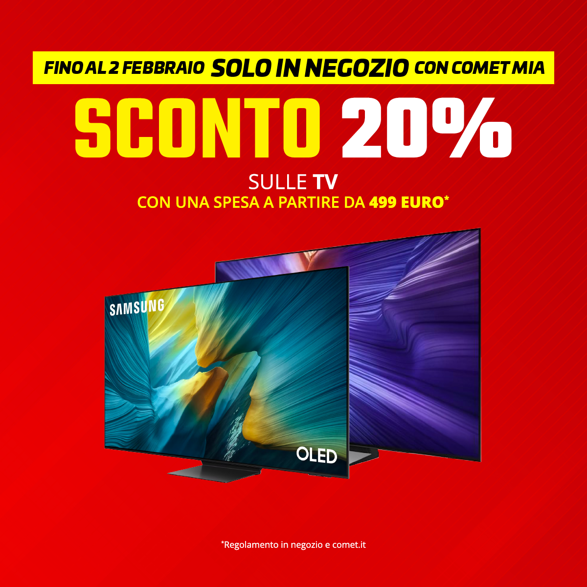 Sconto 20% sulle TV