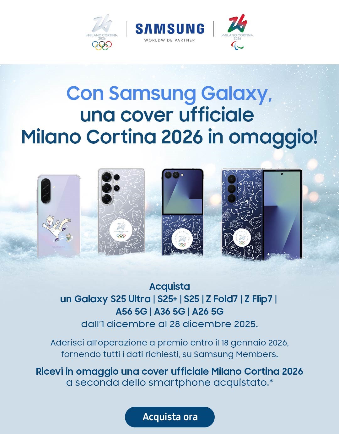 Samsung Galaxy | Cover Milano Cortina 2026