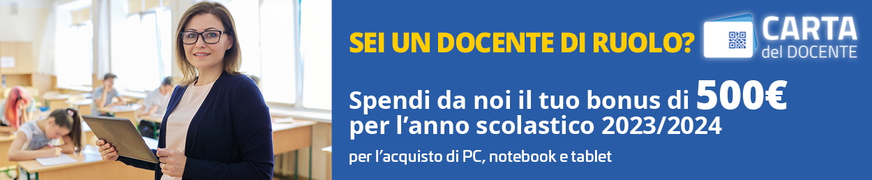 Carta del Docente 2023: come utilizzare il bonus 500€