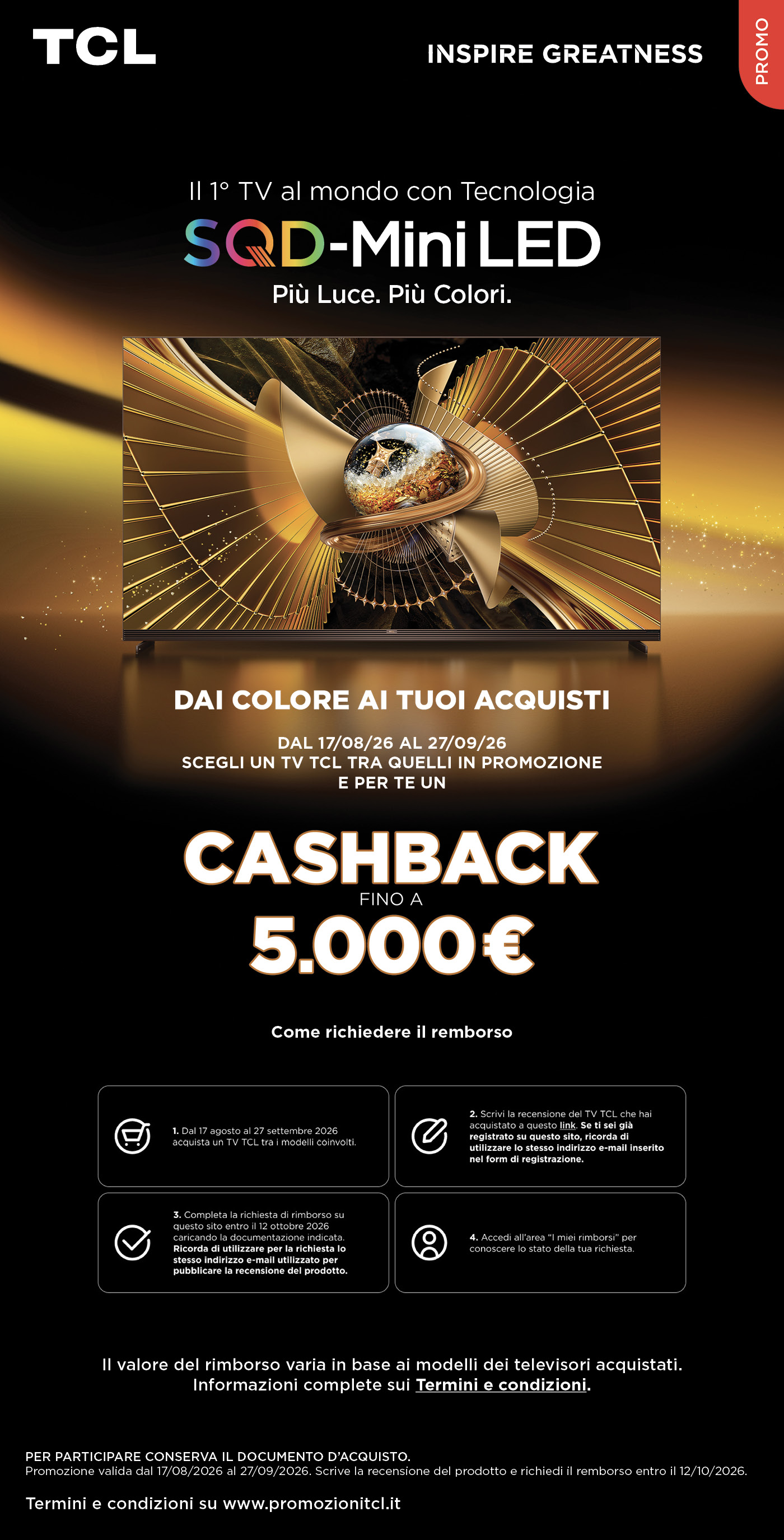 TCL: fino a 5000€ di rimborso