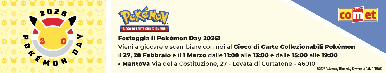 Festeggia il Pokemon Day 2026 con Comet