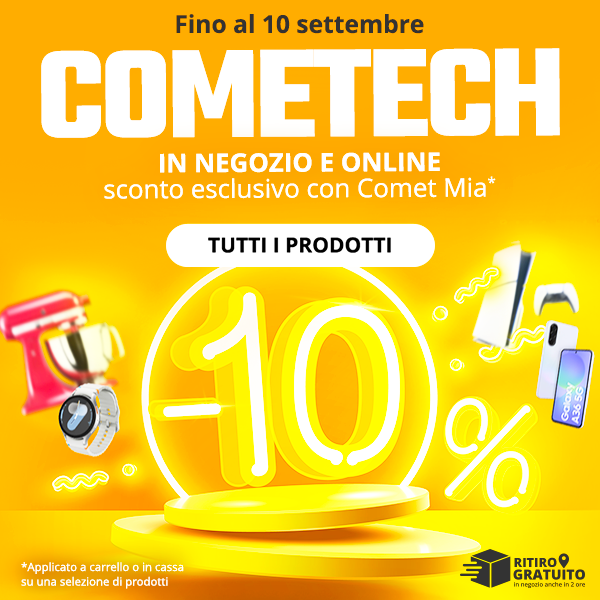 Cometech: 10% su prodotti selezionati