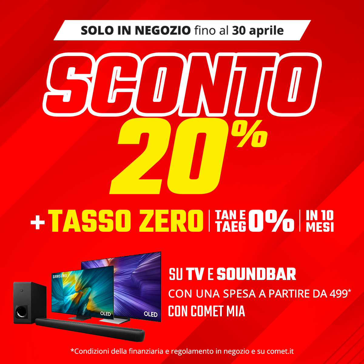 Sconto 20% su TV e Soundbar