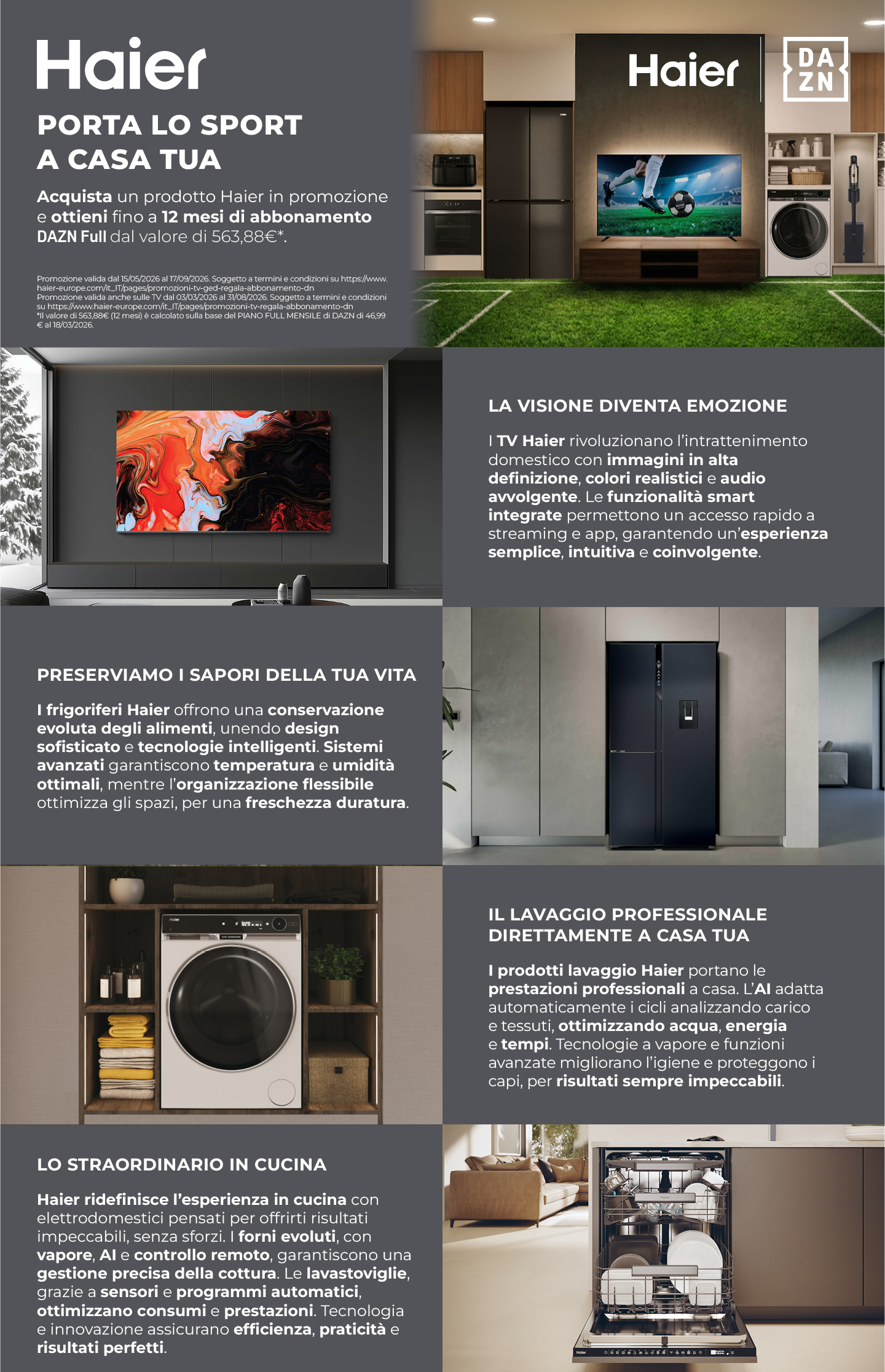 Haier porta lo sport a casa tua