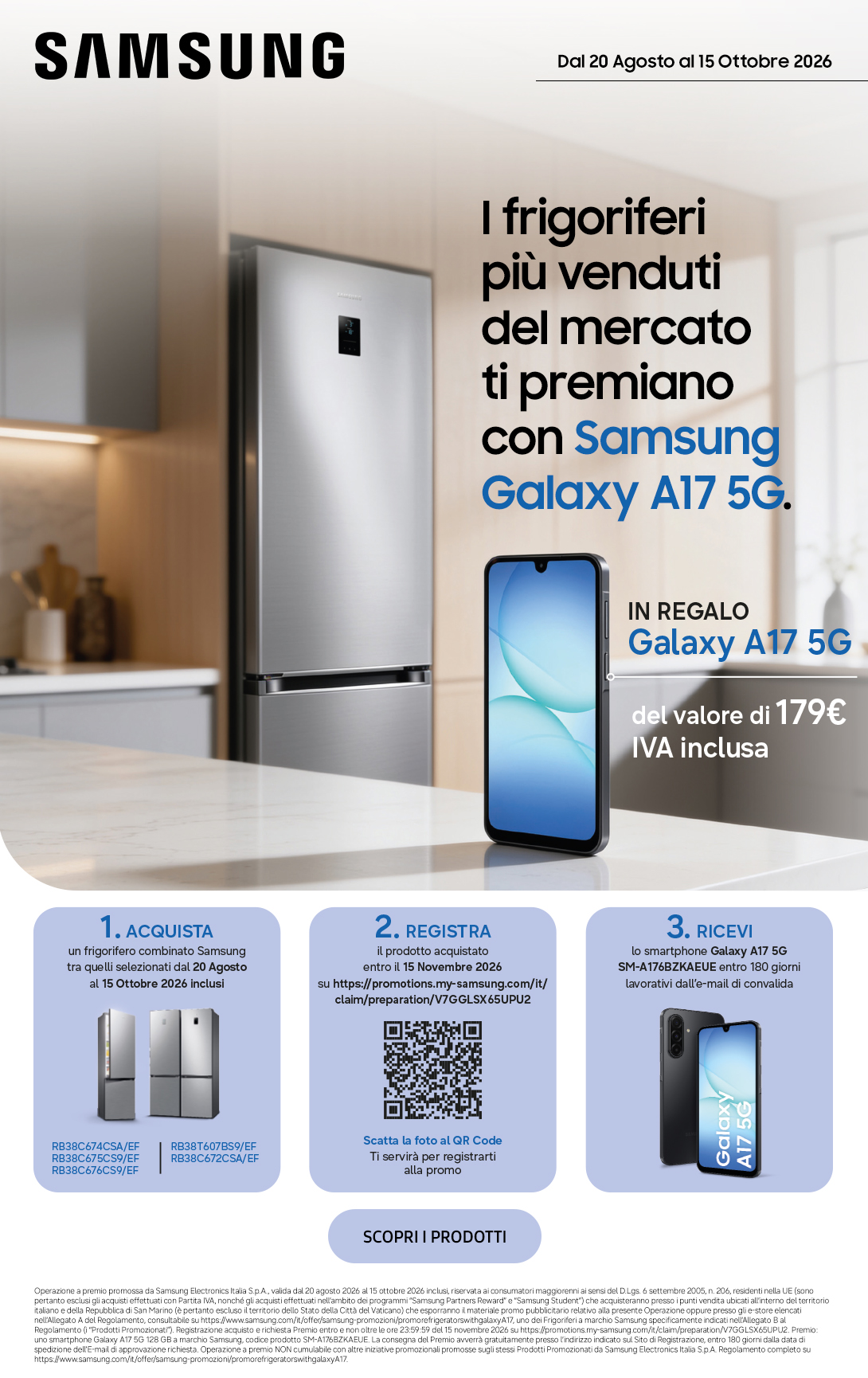 Samsung ti regala Galaxy A17