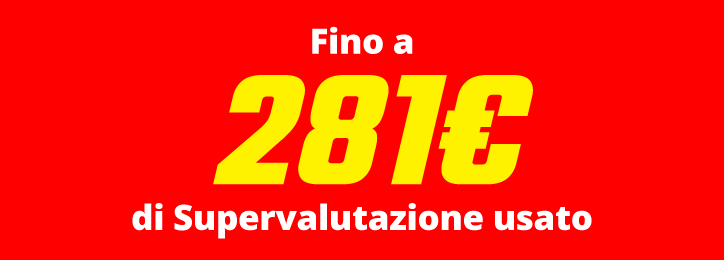 Supervalutazione usato fino a 281€