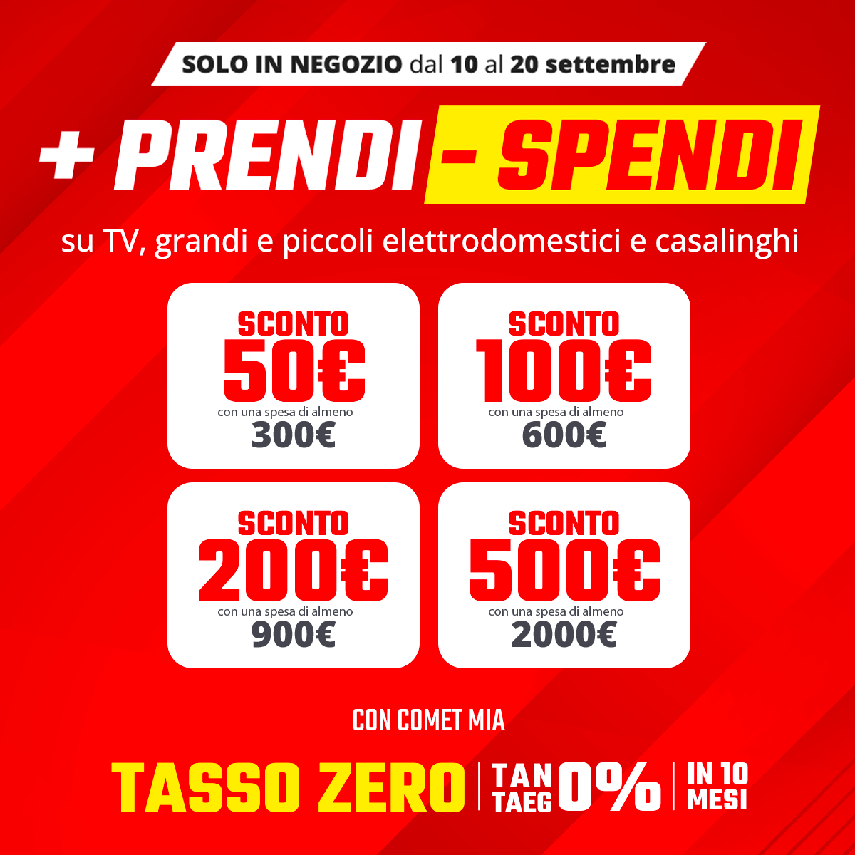 Più prendi meno spendi