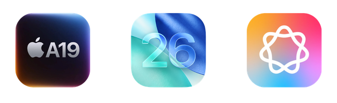 Icone A19, iOS 26 e AI