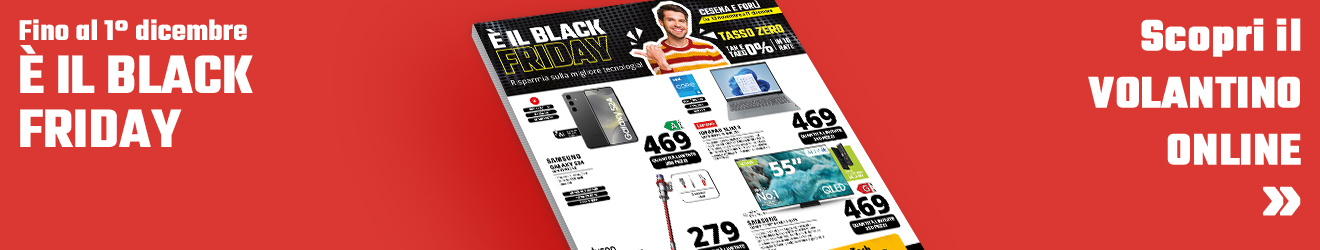 Volantino valido per i negozi di Forlì e Cesena, fino all'1 Dicembre