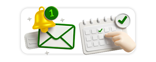 4. Attendi conferma via mail e prenota un appuntamento per il ritiro del contrassegno