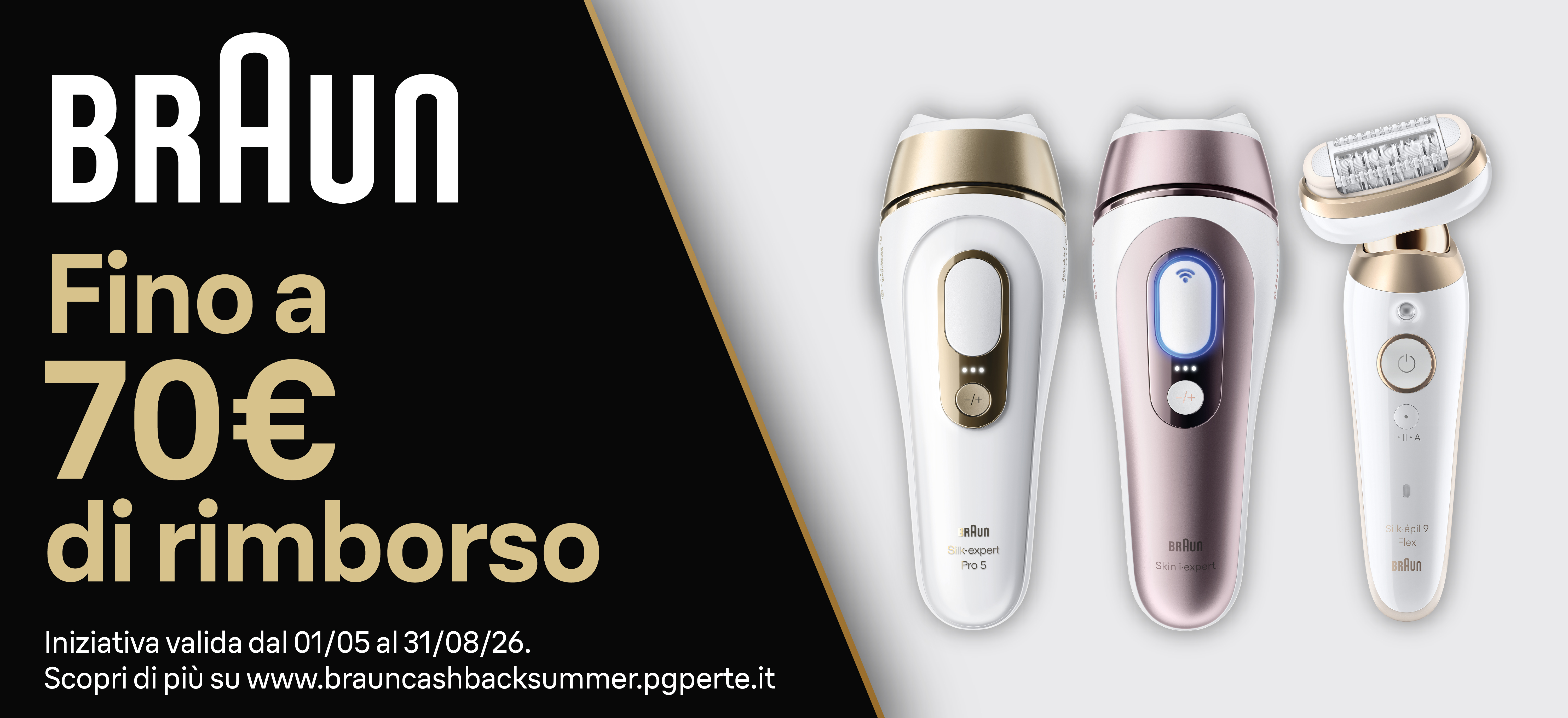 Braun Female: fino a 70€ di cashback