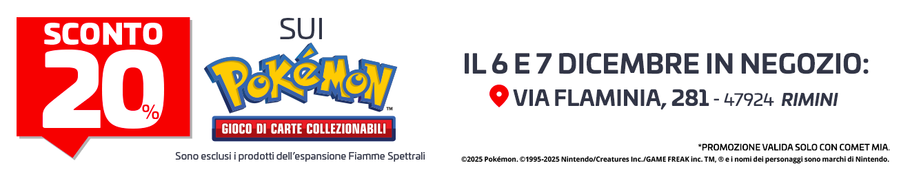 SCONTO 20% SUI Pokemon, 6/7 Dicembre