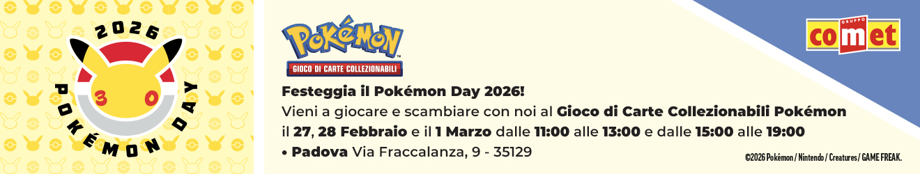Festeggia il Pokemon Day 2026 con Comet
