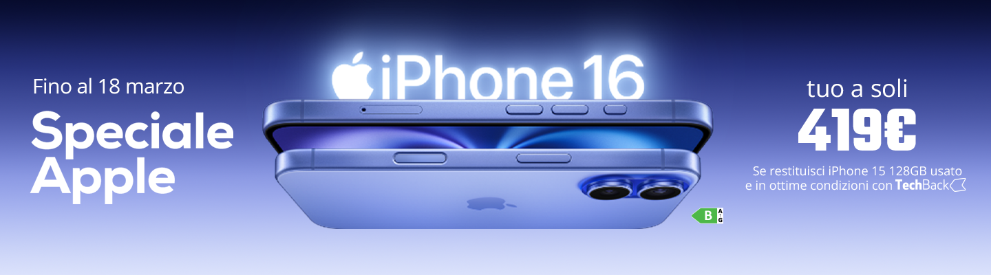 iPhone 16 con Tech Back