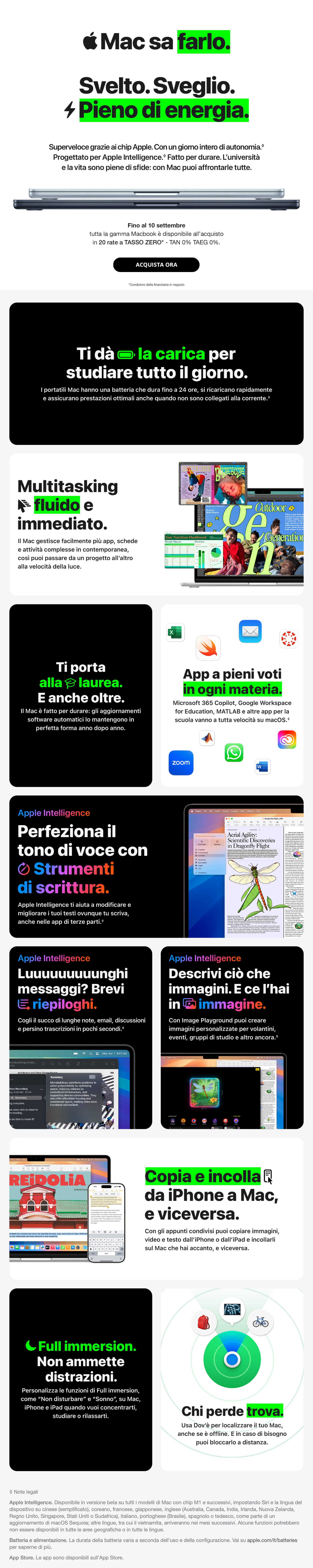 Apple MacBook anche a tasso zero 20 mesi