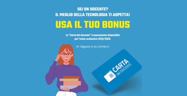Carta del Docente: 383€ da spendere in tecnologia