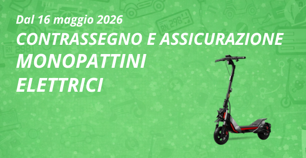 Monopattino elettrico: contrassegno identificativo