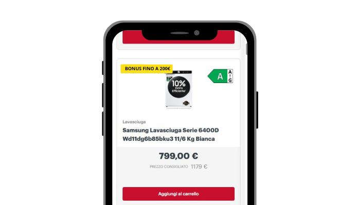 Scegli l'elettrodomestico da acquistare