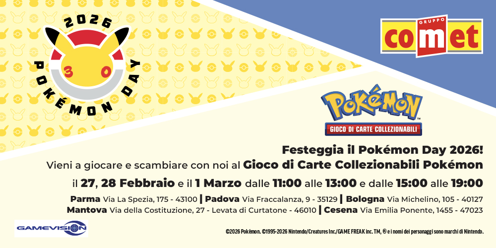 Festeggia con noi il Pokemon Day 2026 !
