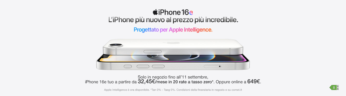 Apple iPhone 16e, tuo anche a TASSO ZERO 20 mesi