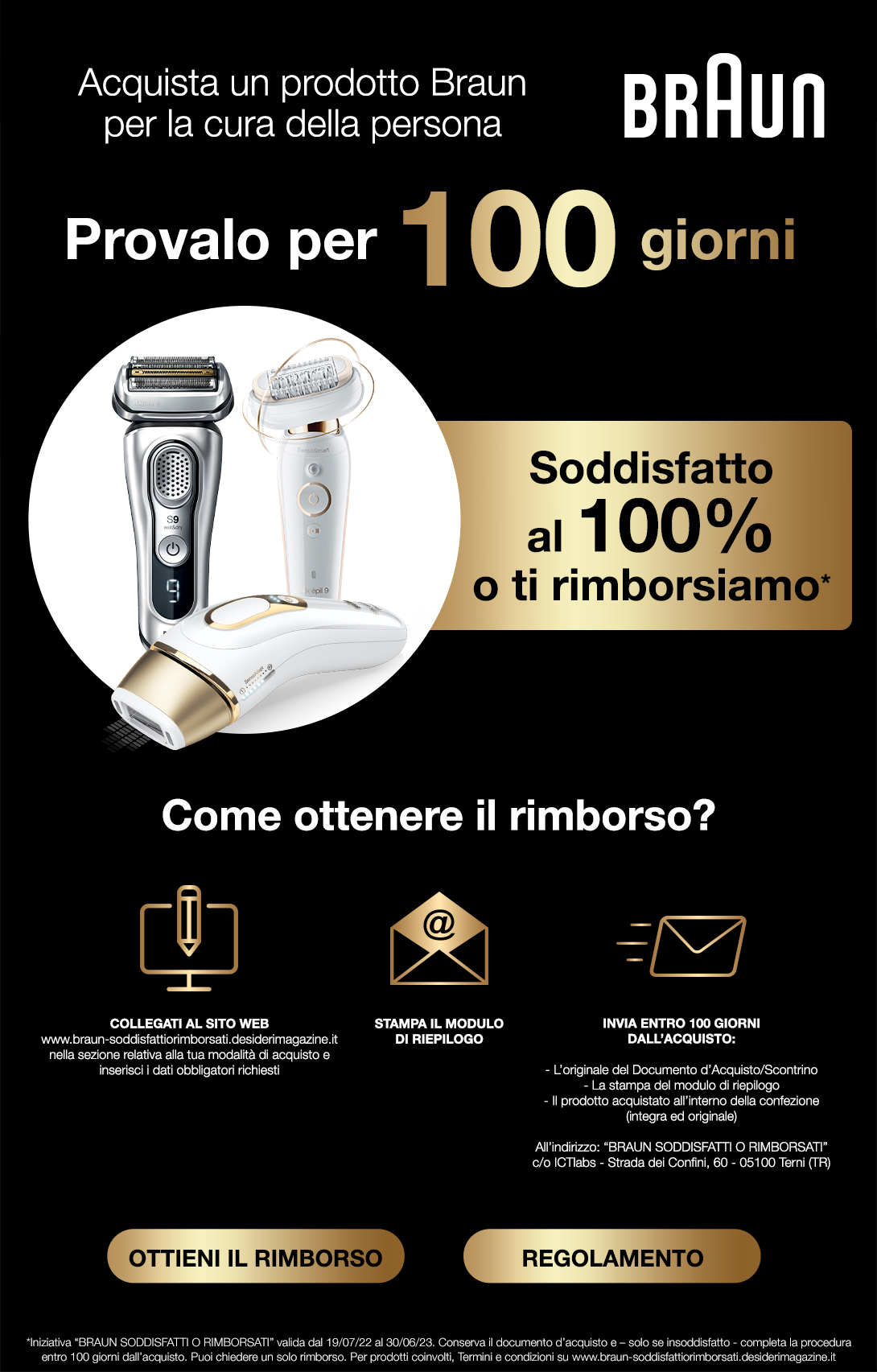 Promozione Braun soddisfatti o rimborsati
