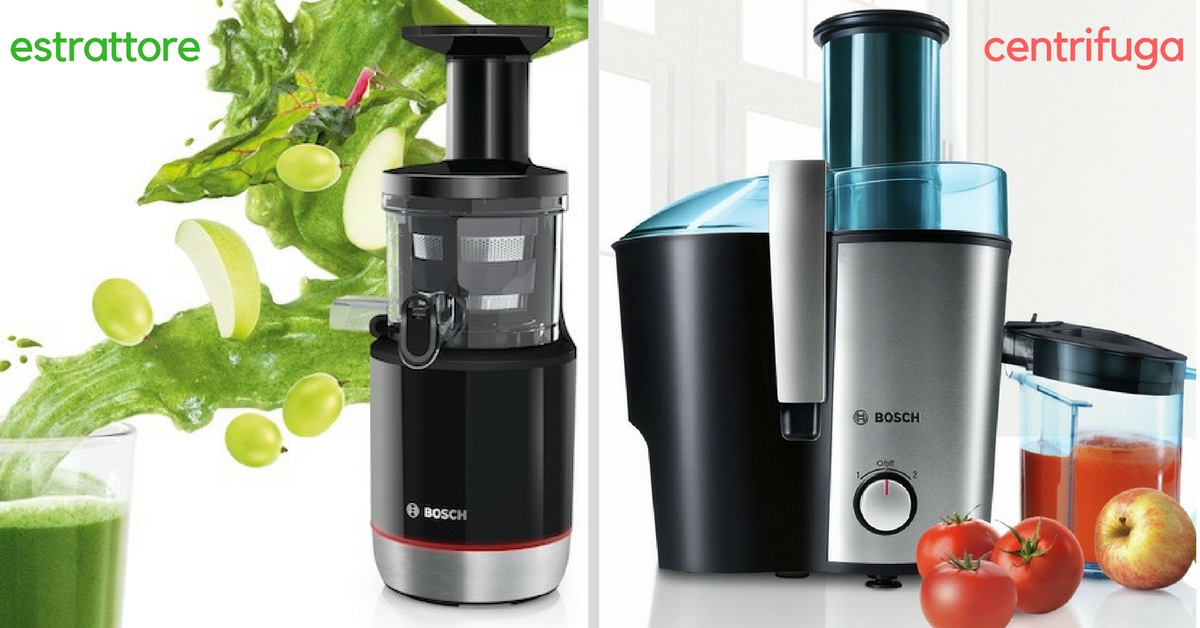 In foto: estrattore Bosch MESM500 e centrifuga Bosch MES3500