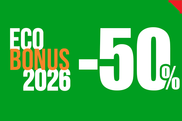 ECOBONUS E BONUS CASA 2026: -50%